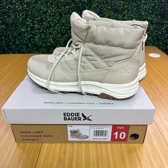 Eddie Bauer Women's Balasana Quilted Upper Lightweight Winter Boot Size 10 - Picture 1 of 7